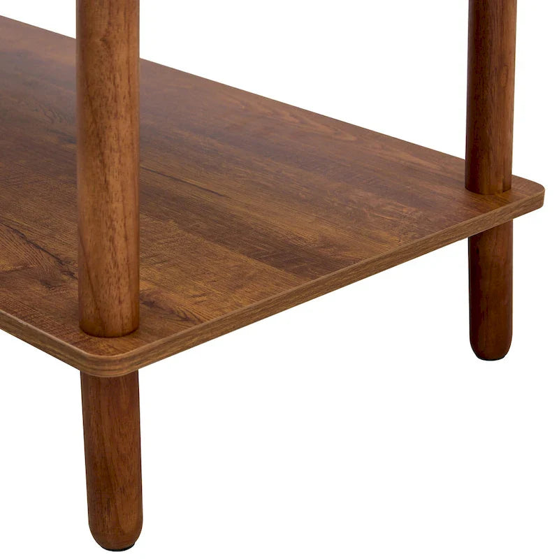 39-Inch Coffee Table with Two-Tier Design and Rubberwood Legs 27