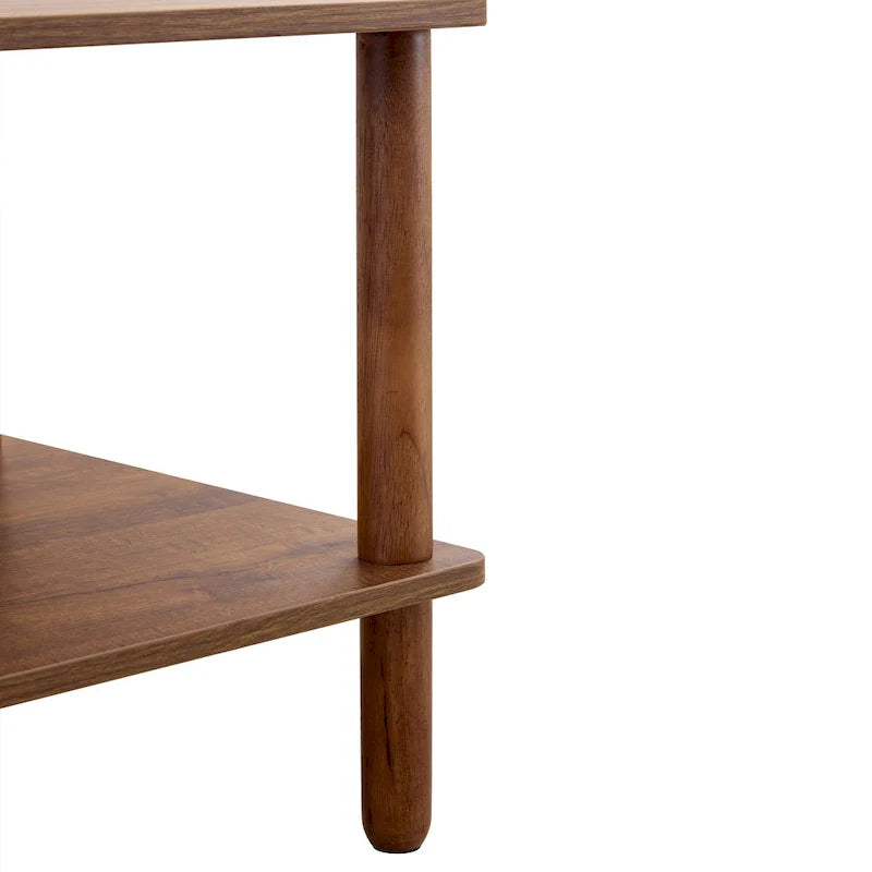 39-Inch Coffee Table with Two-Tier Design and Rubberwood Legs 28