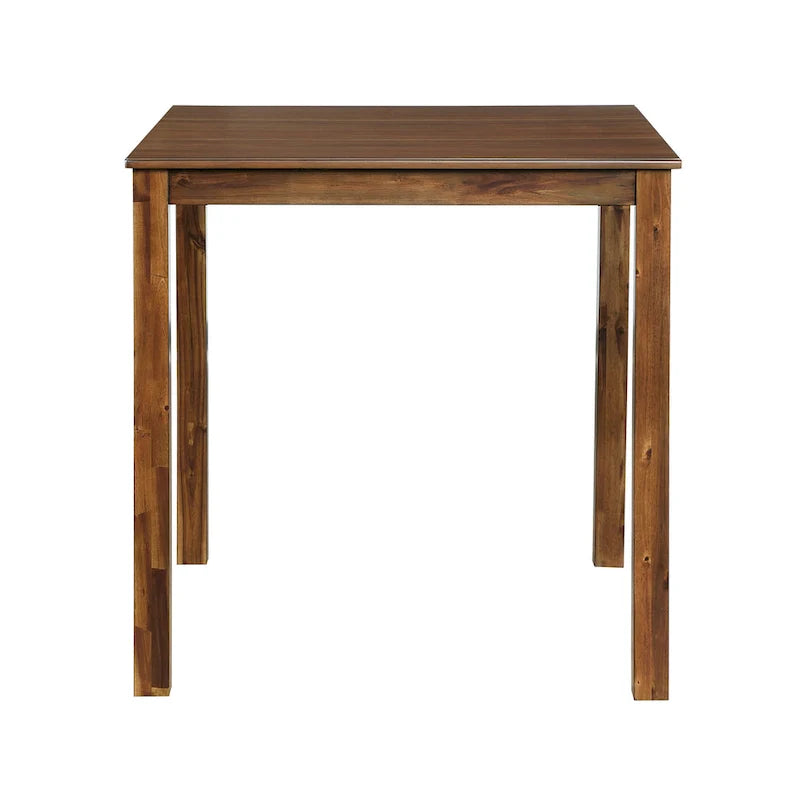 5-Piece Wooden Counter Height Dining Set: Square Table and 4 Chairs for Your Kitchen 5