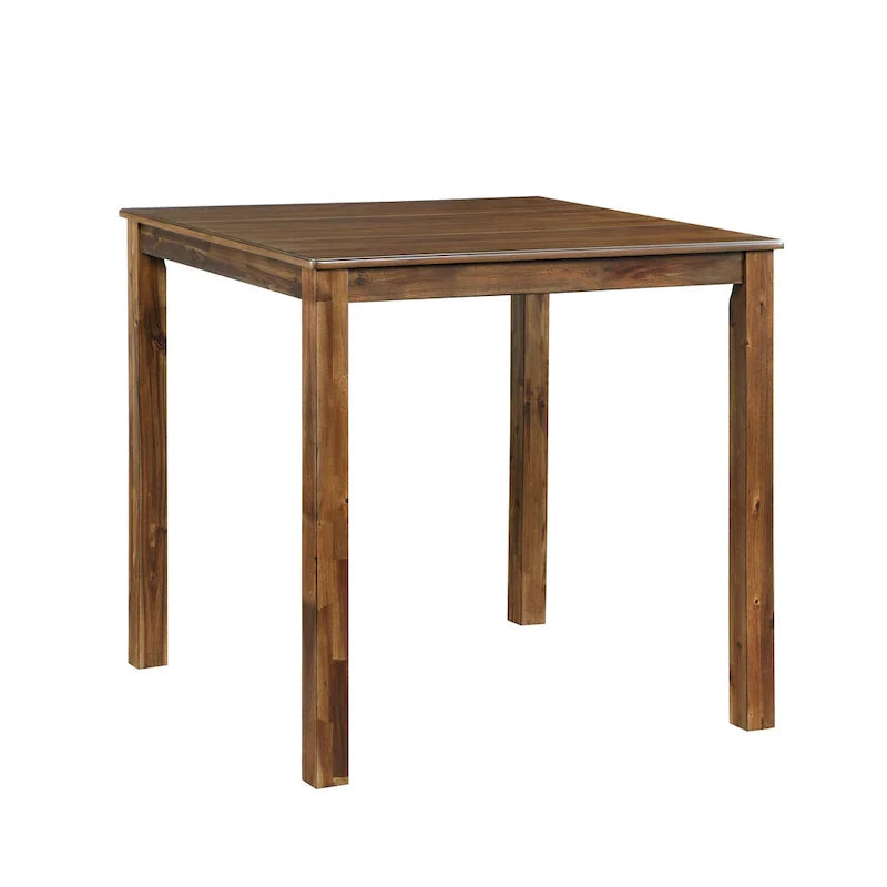 5-Piece Wooden Counter Height Dining Set: Square Table and 4 Chairs for Your Kitchen 6