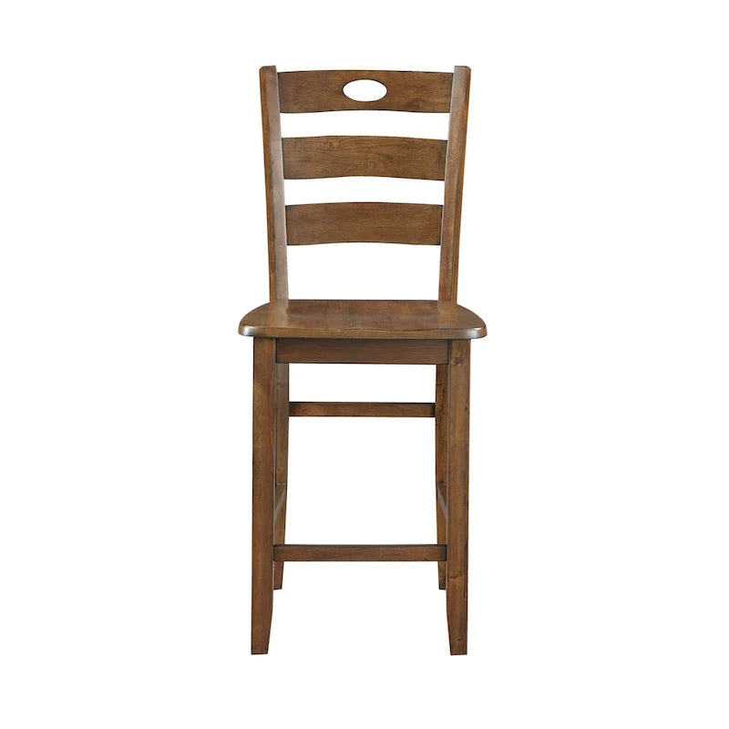 5-Piece Wooden Counter Height Dining Set: Square Table and 4 Chairs for Your Kitchen 9