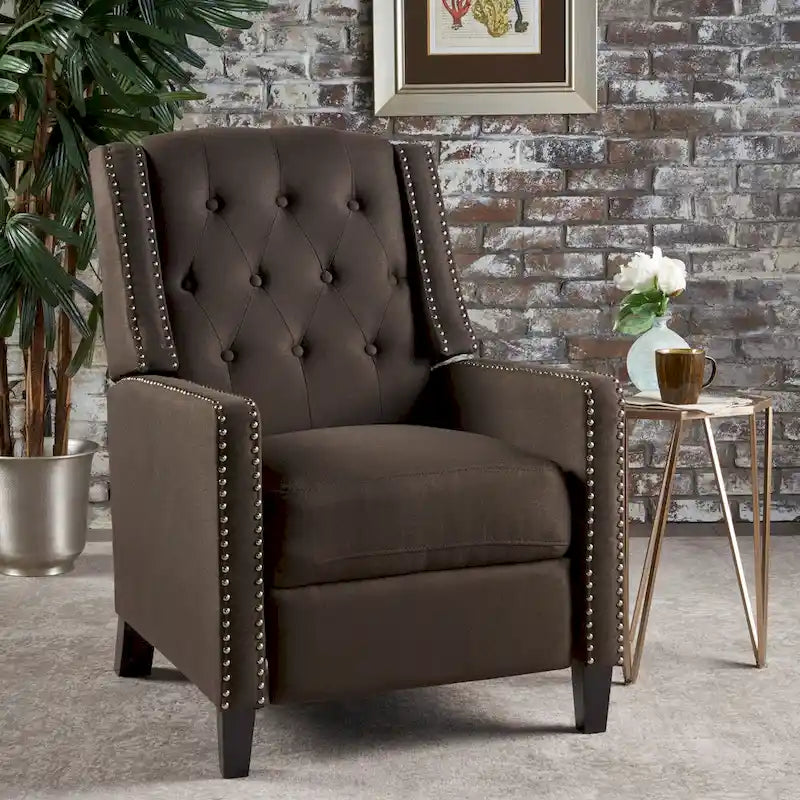Roomfitters Classic Fabric Push-Back Recliner Chair - Elegant Seating for Living Room and Bedroom 7