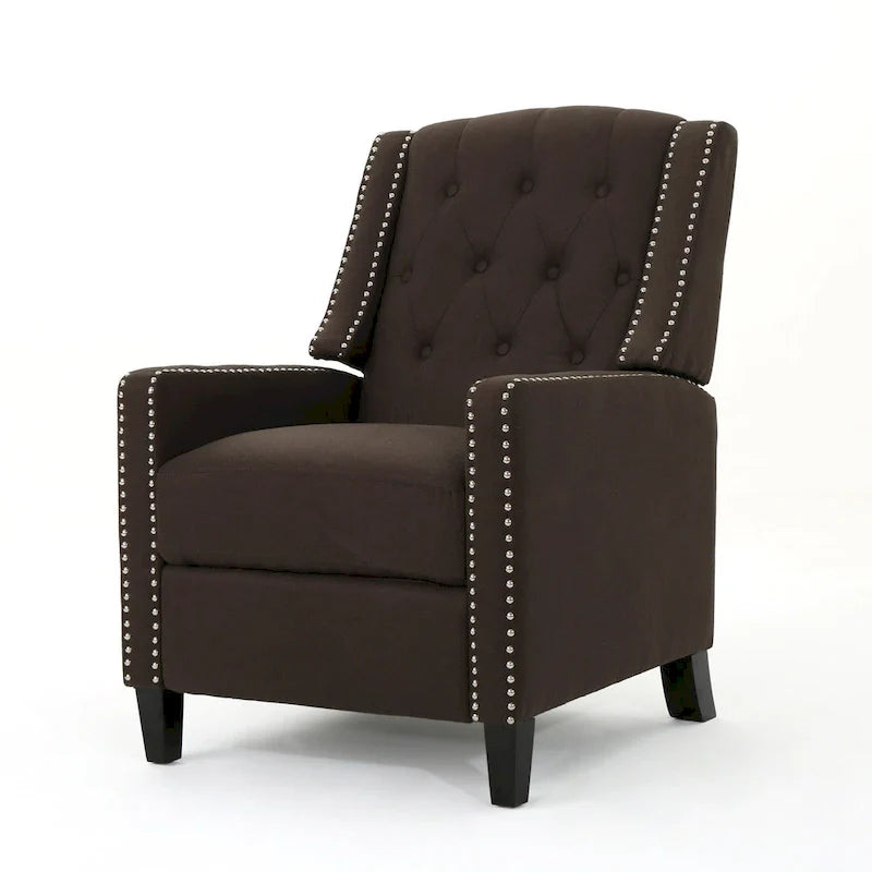 Roomfitters Classic Fabric Push-Back Recliner Chair - Elegant Seating for Living Room and Bedroom 9
