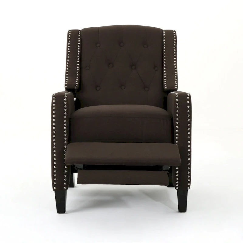 Roomfitters Classic Fabric Push-Back Recliner Chair - Elegant Seating for Living Room and Bedroom 10