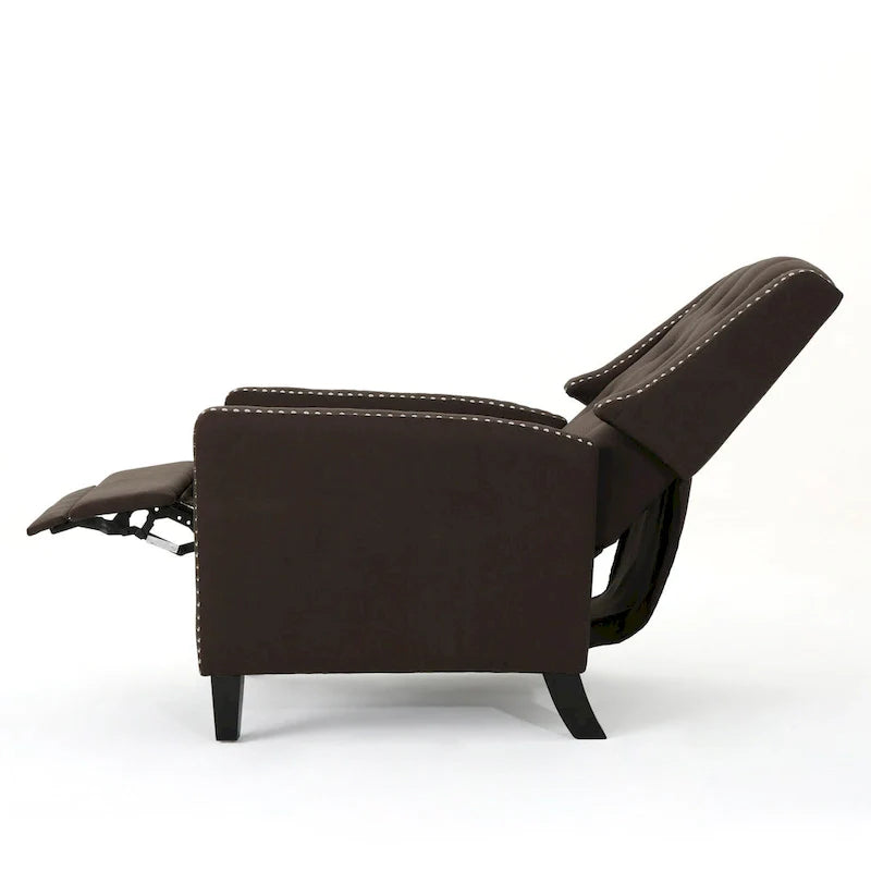 Roomfitters Classic Fabric Push-Back Recliner Chair - Elegant Seating for Living Room and Bedroom 11