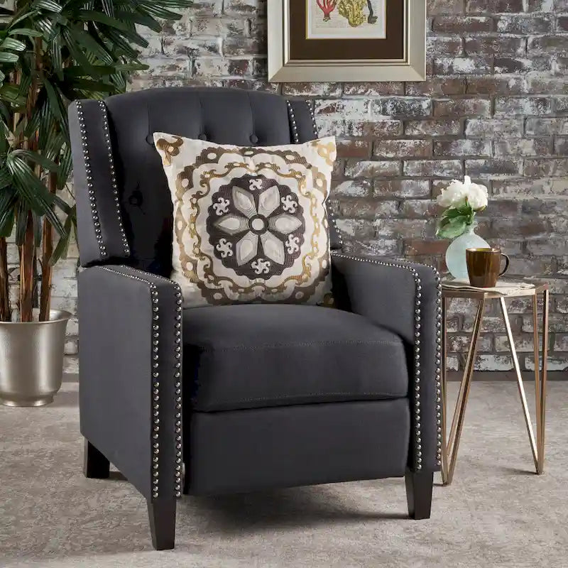 Roomfitters Classic Fabric Push-Back Recliner Chair - Elegant Seating for Living Room and Bedroom 21