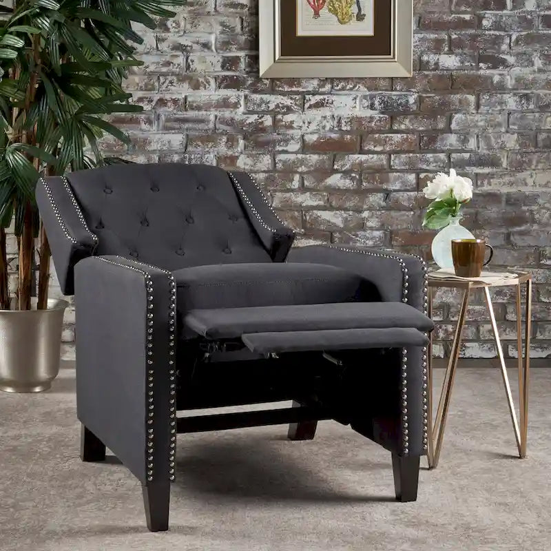 Roomfitters Classic Fabric Push-Back Recliner Chair - Elegant Seating for Living Room and Bedroom 22