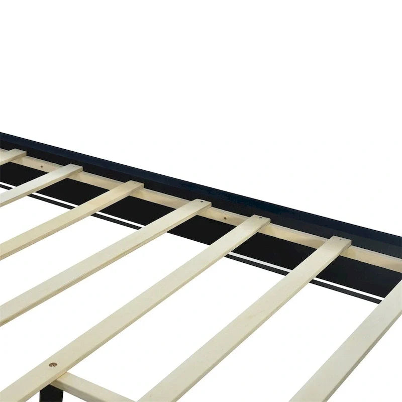 Queen Size Upholstered Platform Bed with Padded Headboard 23
