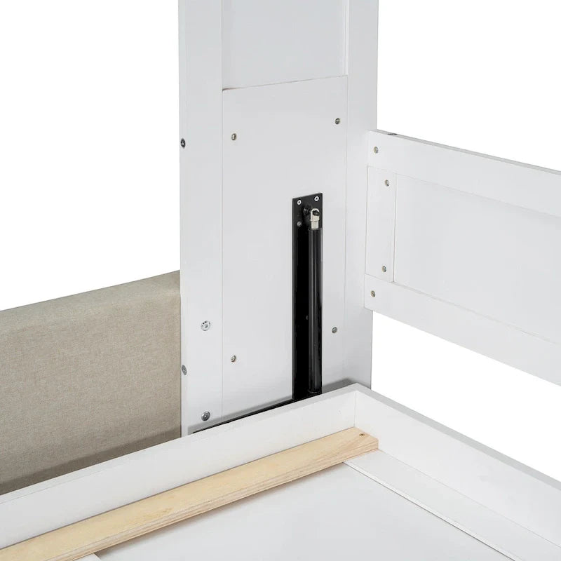 Queen Murphy Bed with Sofa - 2-in-1 Design, Storage Solutions & Dual-Piston Mechanism 13