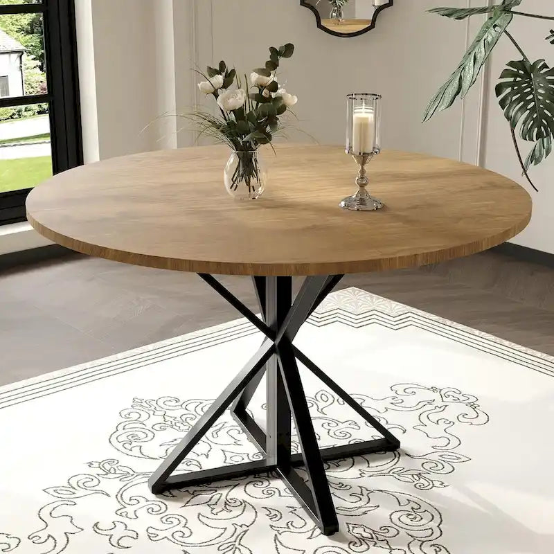 47-Inch Round Space-Saving Kitchen Dining Table 1