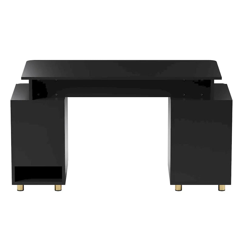 Contemporary Executive Floating Desk with 3 Drawers and Stylish Work Surface 6