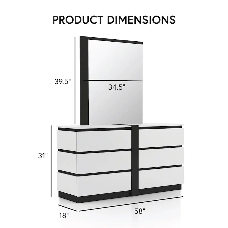 Conjira Modern 4-Piece White Wood Bedroom Storage Set by Furniture of America 3