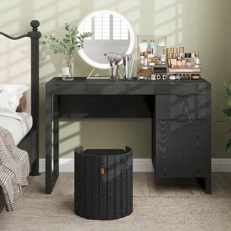 Modern Computer Desk with Drawer and Storage Cabinet 15