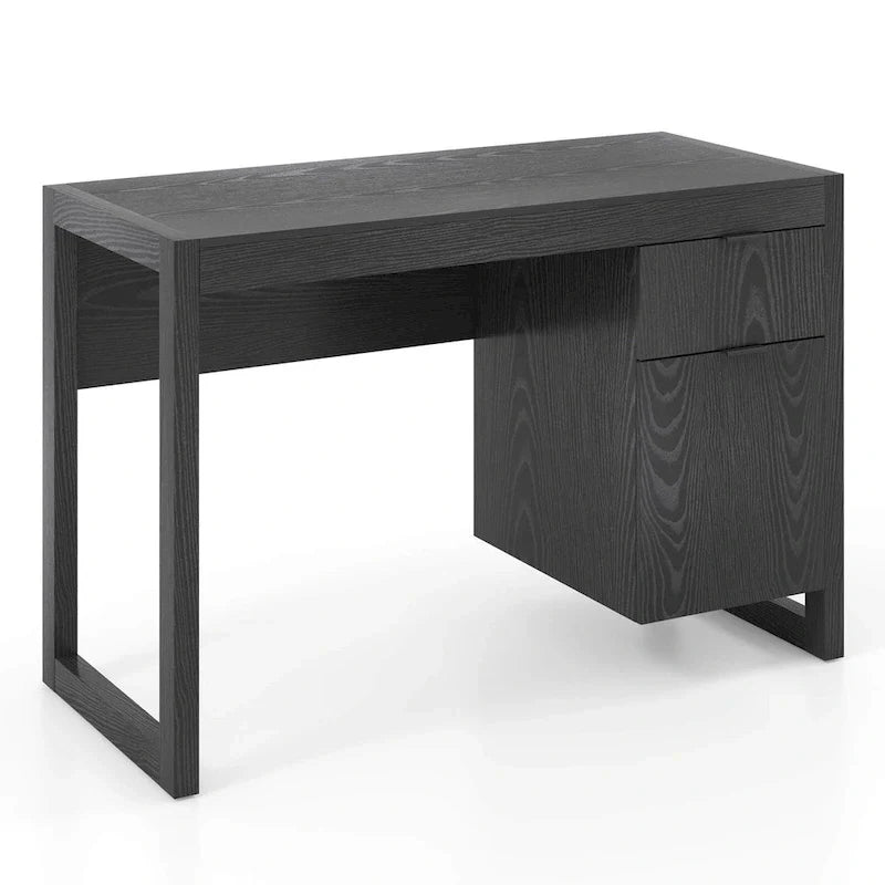 Costway Computer Desk with Storage Cabinet and Pull-Out Drawer - Sturdy Design 20