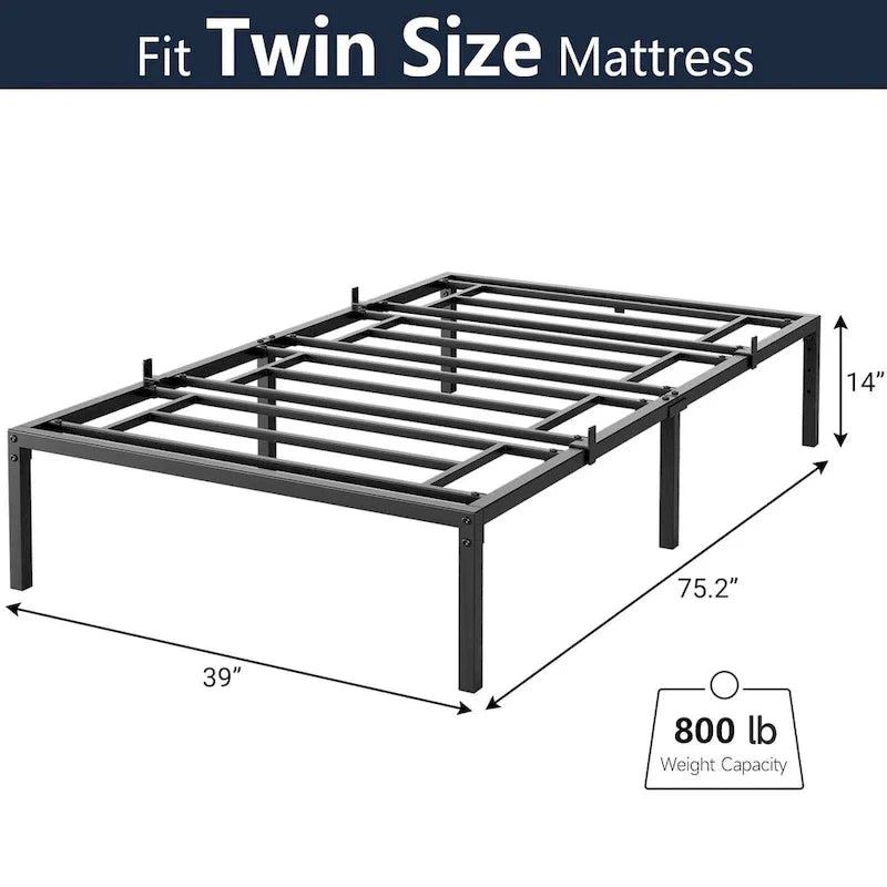 Sturdy Metal Platform Bed Frame - No Box Spring Required 11