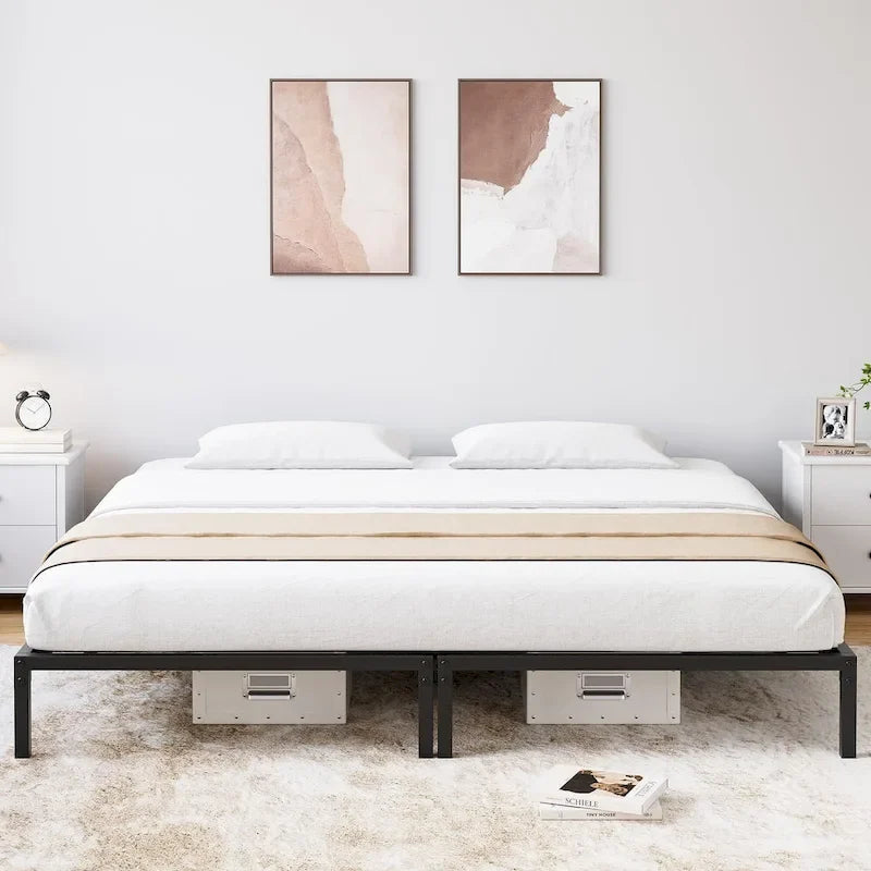 Sturdy Metal Platform Bed Frame - No Box Spring Required 18