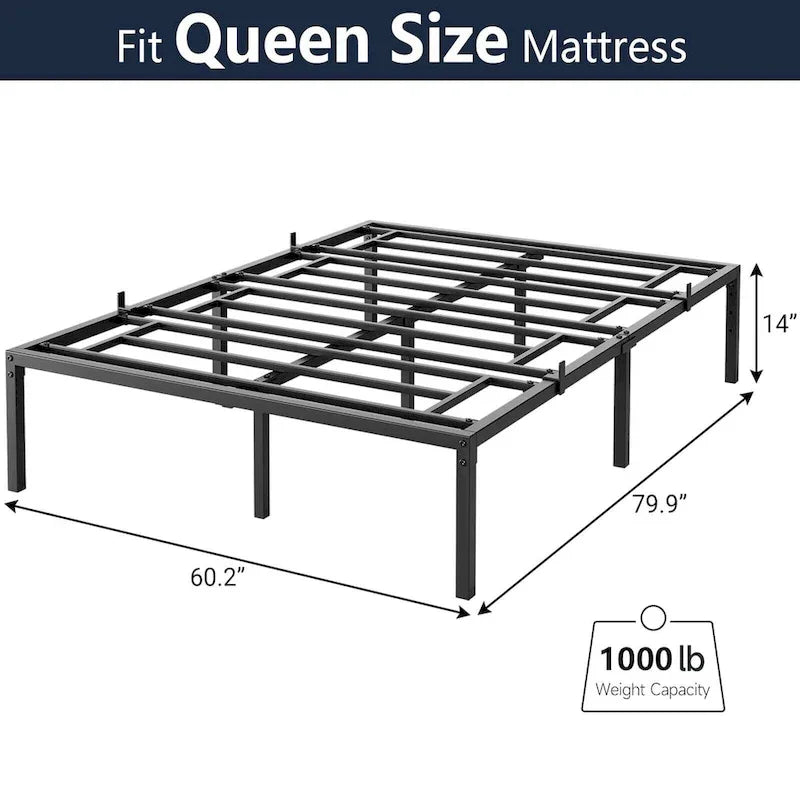 Sturdy Metal Platform Bed Frame - No Box Spring Required 37