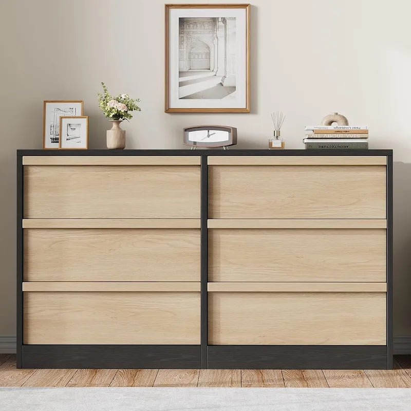 Modern 6-Drawer Bedroom Dresser - Stylish Storage Organizer Chest 15