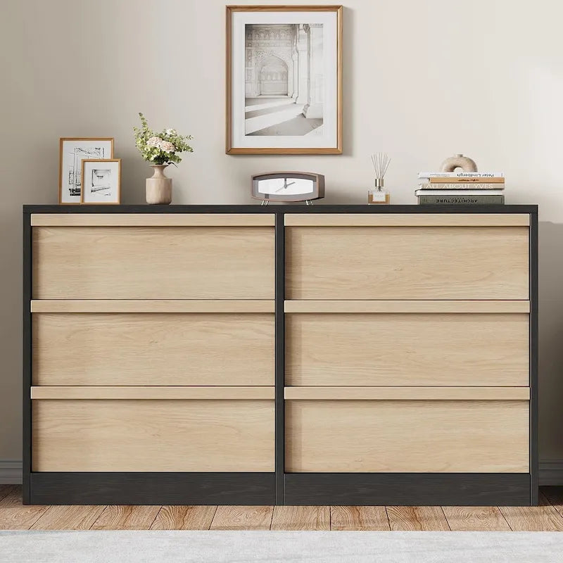 Modern 6-Drawer Bedroom Dresser - Stylish Storage Organizer Chest 1