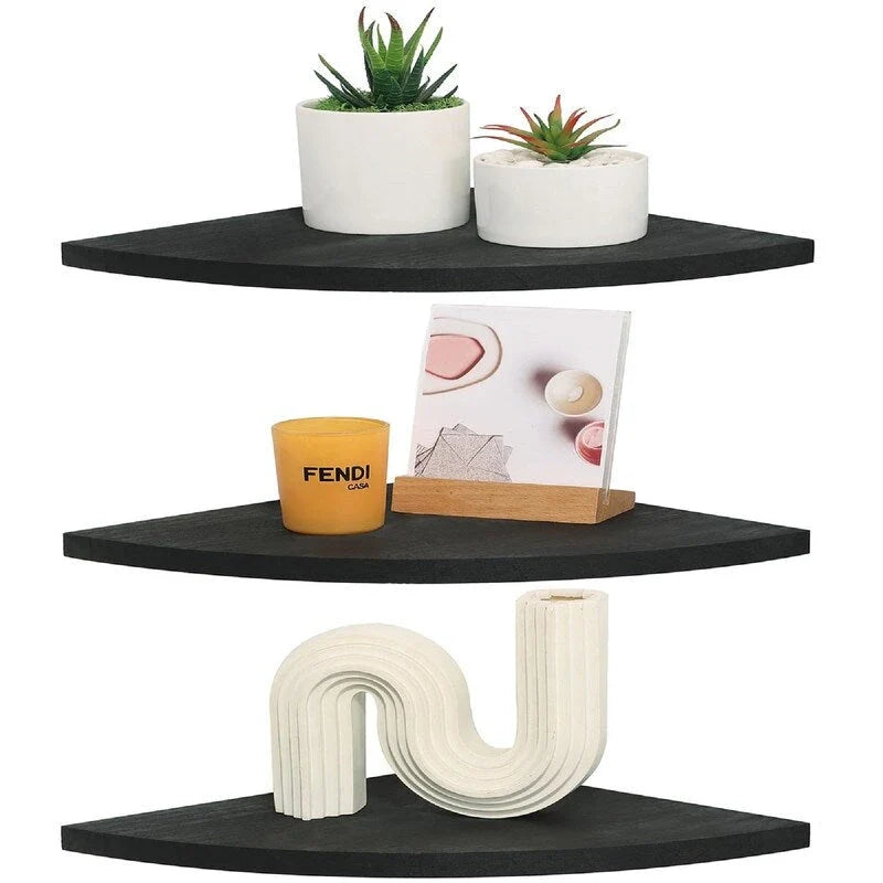 Corner Wall Shelves - Dimensions: 10D x 10W x 0.7H 4