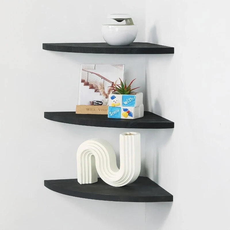 Corner Wall Shelves - Dimensions: 10D x 10W x 0.7H 5