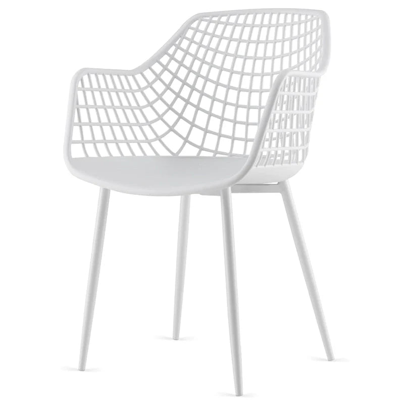 Set of 4 Modern Plastic Shell Dining Chairs with Metal Legs by Costway 16