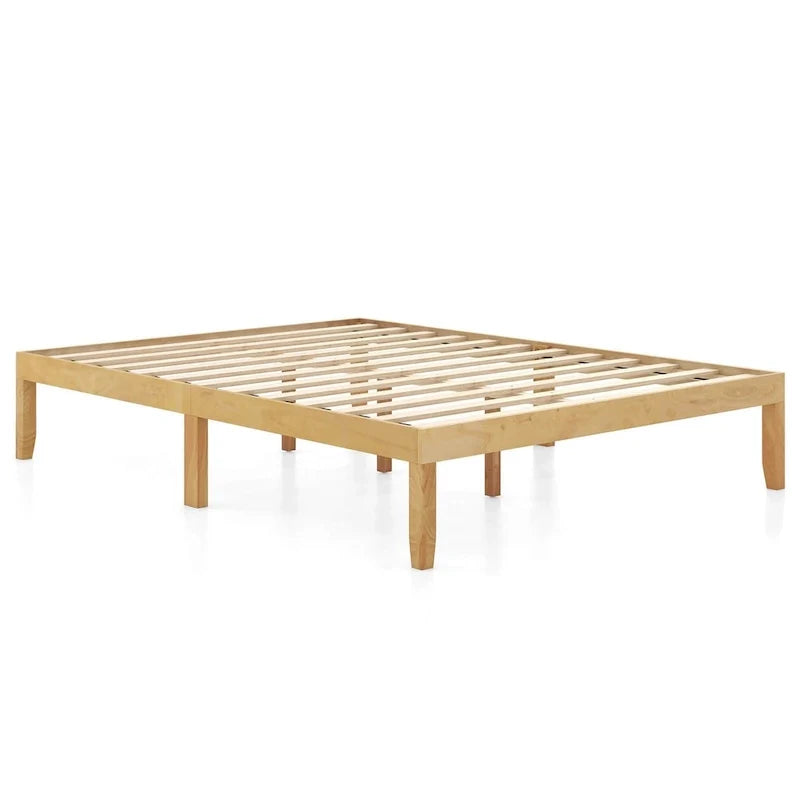 Costway 14-Inch Wooden Platform Bed Frame for Twin, Full, and Queen Sizes with Rubber Support 3