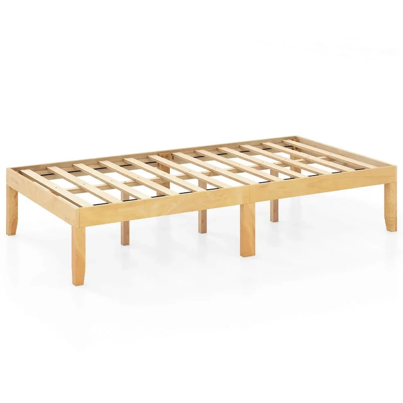 Costway 14-Inch Wooden Platform Bed Frame for Twin, Full, and Queen Sizes with Rubber Support 21