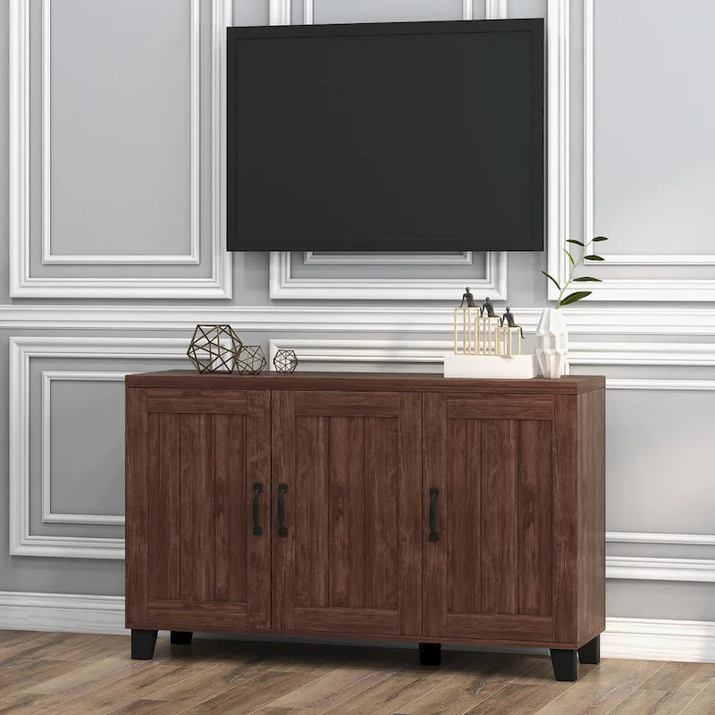 Costway 3-Door Storage Sideboard Buffet Cabinet Console 4