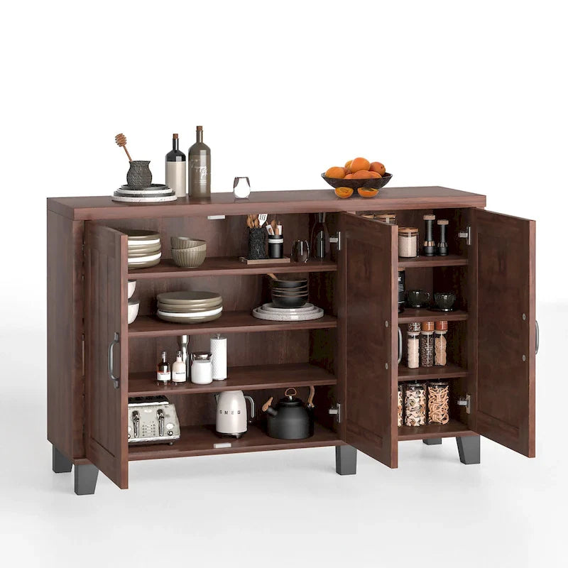 Costway 3-Door Storage Sideboard Buffet Cabinet Console 8