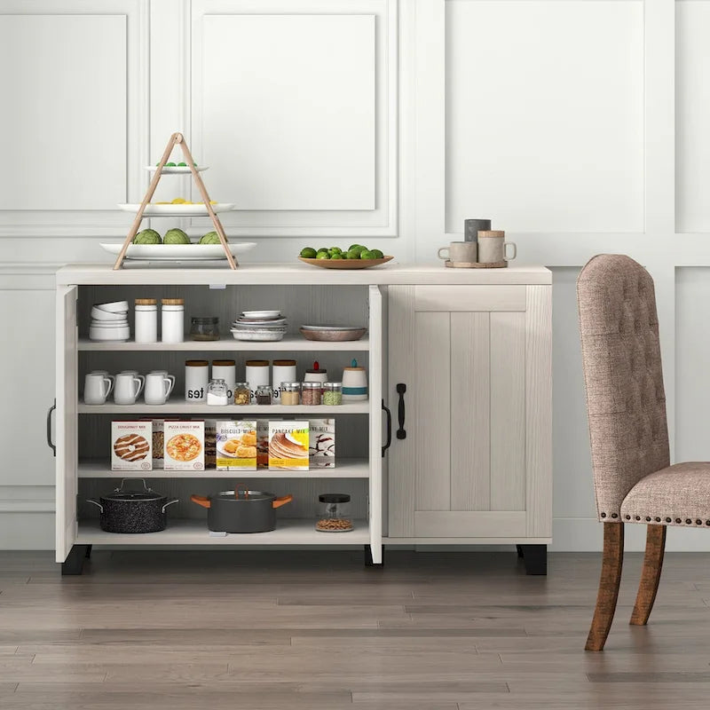 Costway 3-Door Storage Sideboard Buffet Cabinet Console 12