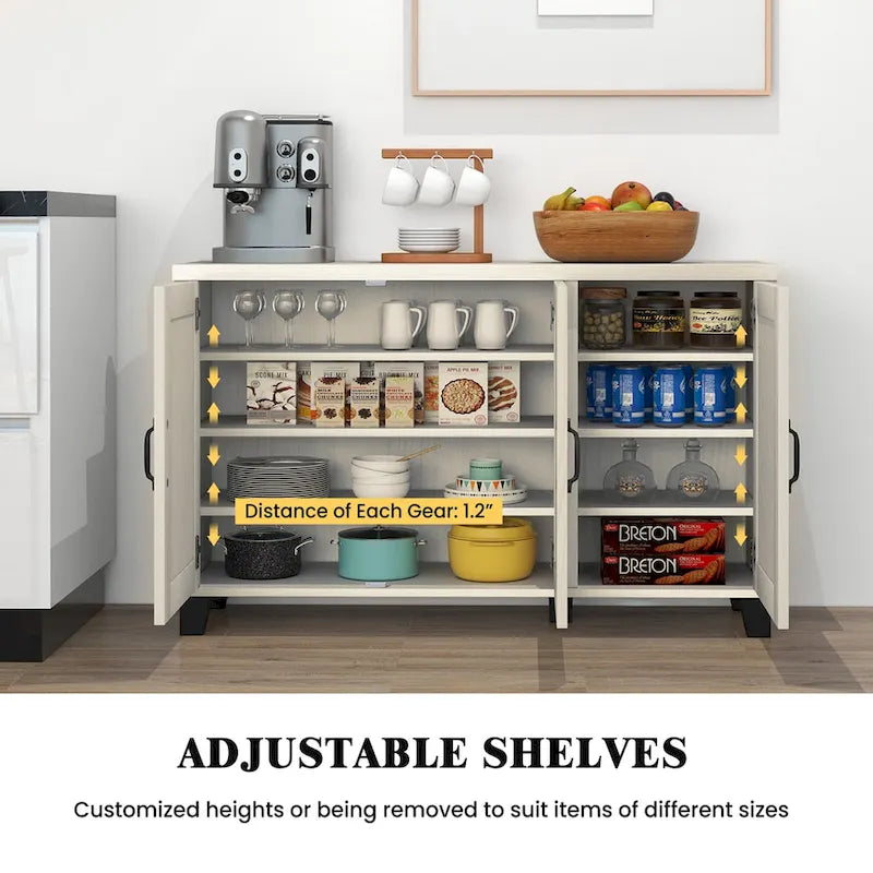 Costway 3-Door Storage Sideboard Buffet Cabinet Console 13