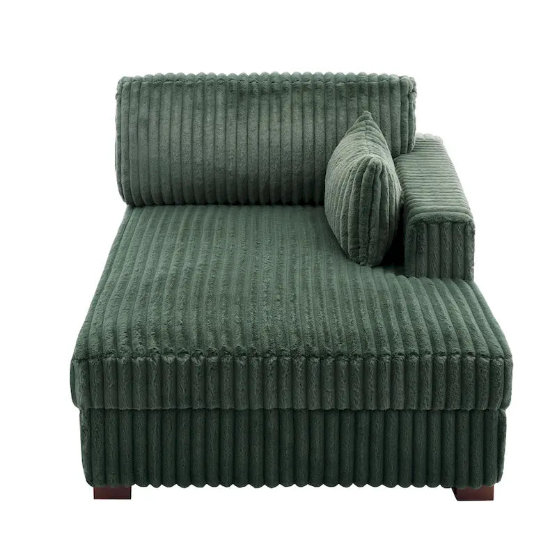 DREAMSIDEA Extra-Large Right-Facing Chaise Lounge Sofa 10