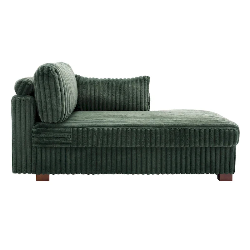 DREAMSIDEA Extra-Large Right-Facing Chaise Lounge Sofa 11
