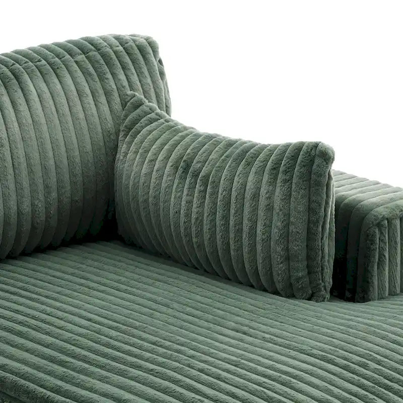DREAMSIDEA Extra-Large Right-Facing Chaise Lounge Sofa 14