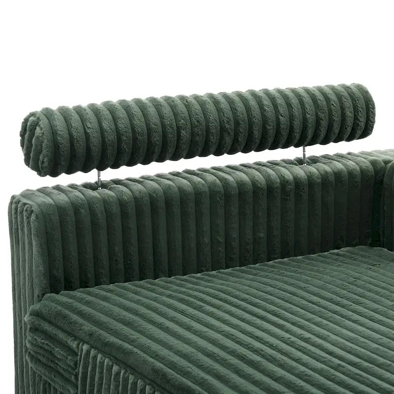 DREAMSIDEA Extra-Large Right-Facing Chaise Lounge Sofa 15
