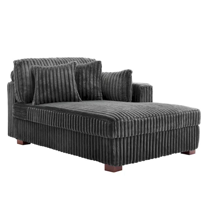 DREAMSIDEA Extra-Large Right-Facing Chaise Lounge Sofa 21