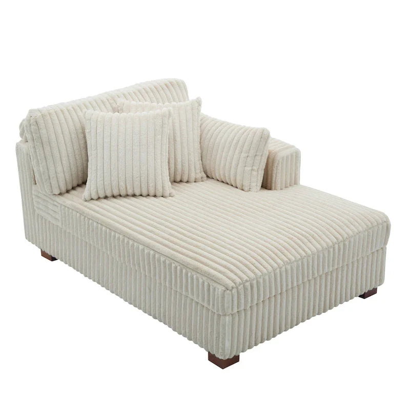 DREAMSIDEA Extra-Large Right-Facing Chaise Lounge Sofa 26