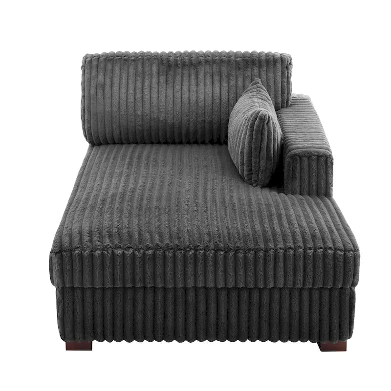 DREAMSIDEA Extra-Large Right-Facing Chaise Lounge Sofa 31