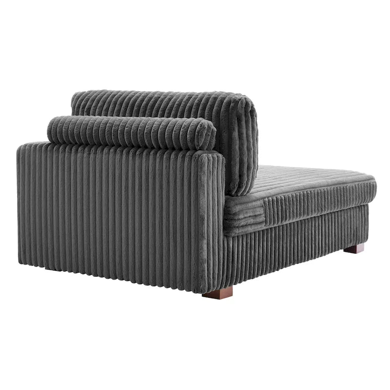 DREAMSIDEA Extra-Large Right-Facing Chaise Lounge Sofa 33