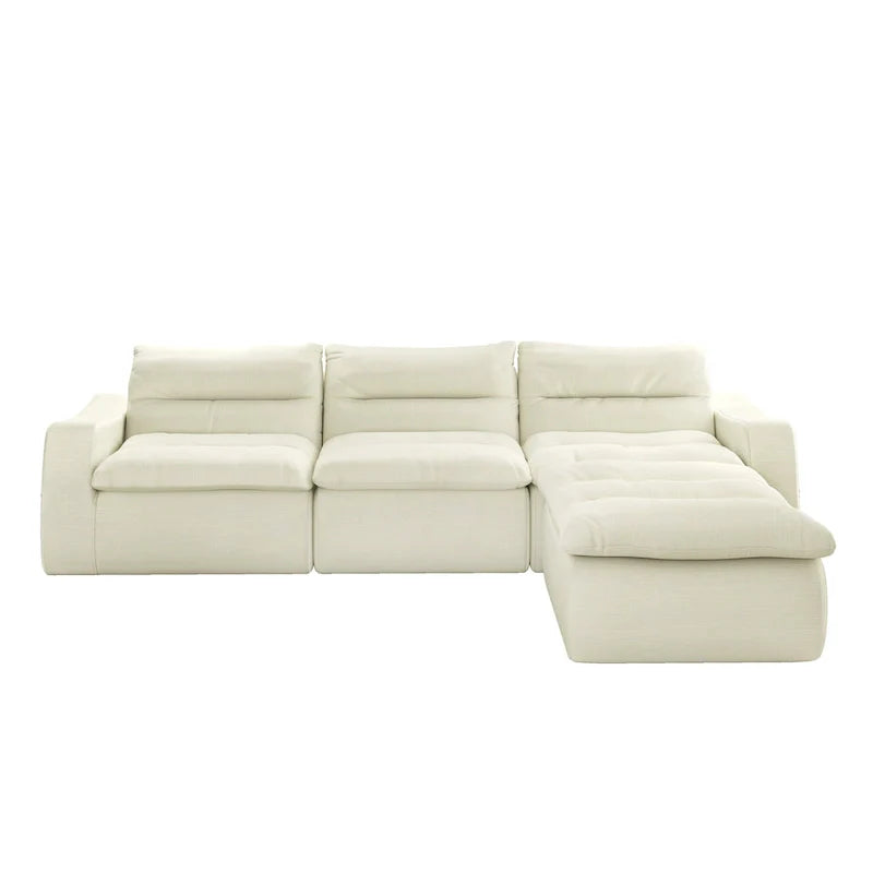 116.26 Modular Foam L-Shaped Sofa - Versatile Free Combination, No Assembly Required & Ergonomic Support (Available in 4 or 6-Seater) 17