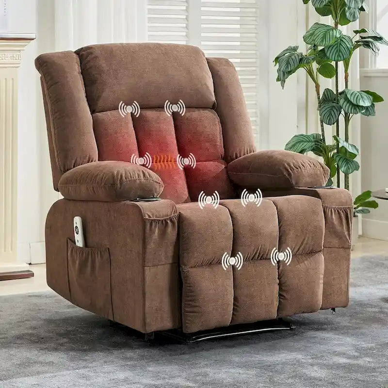 Heat and Massage Recliner Chair with Remote Control 14