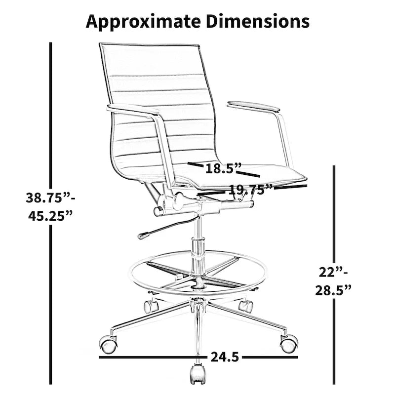 Contemporary Drafting Stool 2