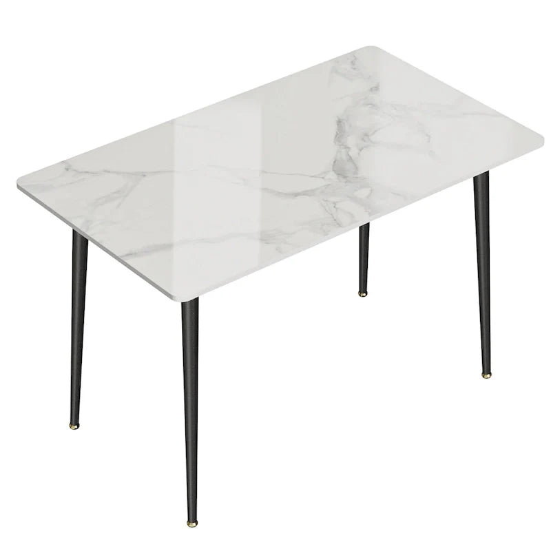 Contemporary Kitchen Table with Metal Frame and Sintered Stone Top 11