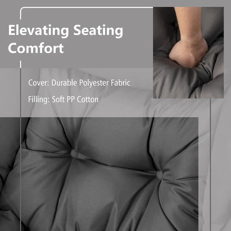 Gymax Folding Footrest Lazy Sofa Chair - Accent Leisure Armchair 27