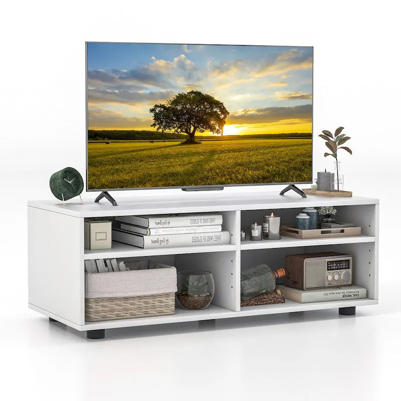 Gymax 4-Cubby TV Stand Media Console Entertainment Center 1