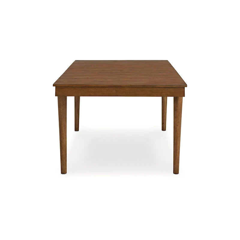 Jeyn Extendable Dining Table with Tapered Legs - Brown Hardwood, 74-92 Inches 4
