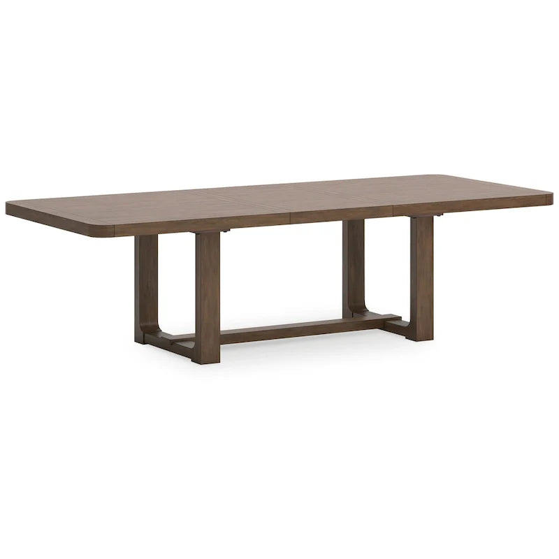 Extendable Cabal Dining Table - Farmhouse Brown Wood, 84-108 Inches 1