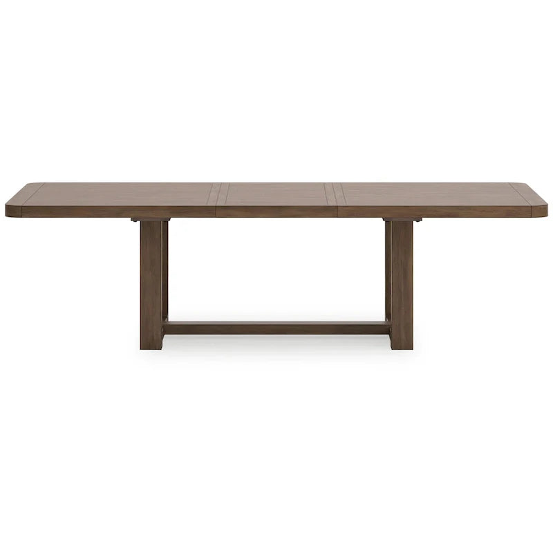 Extendable Cabal Dining Table - Farmhouse Brown Wood, 84-108 Inches 2