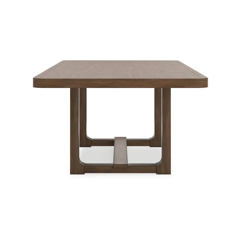 Extendable Cabal Dining Table - Farmhouse Brown Wood, 84-108 Inches 3